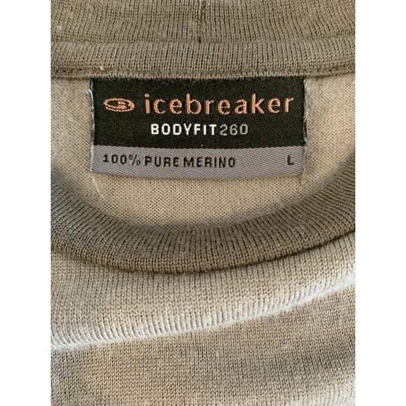 Icebreaker Bodyfit 260 Merino Wool Mens Size L Long sleeve Base Layer Sweater - Picture 5 of 9